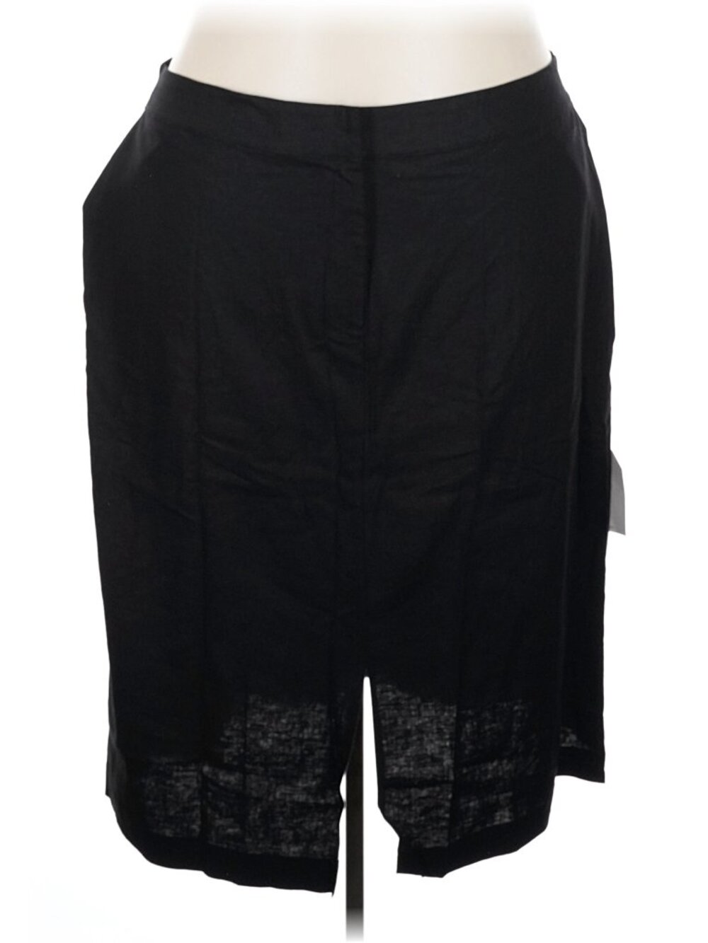UNIVERSAL STANDARD XL 26/28 Black Linen Blend Wooster Skirt NWT